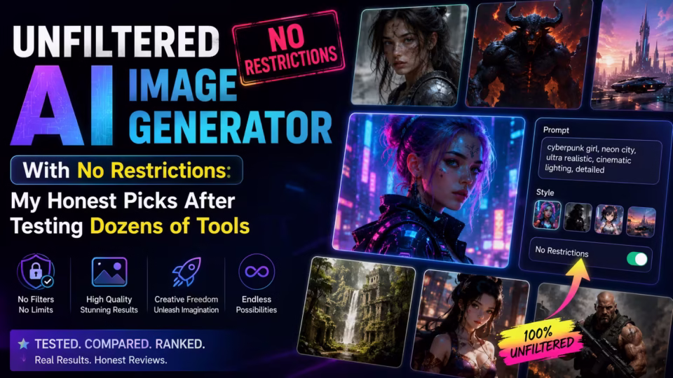 Unfiltered AI Image Generator With No Restrictions in 2026 ...My Honest Picks After Testing Dozens of Tools