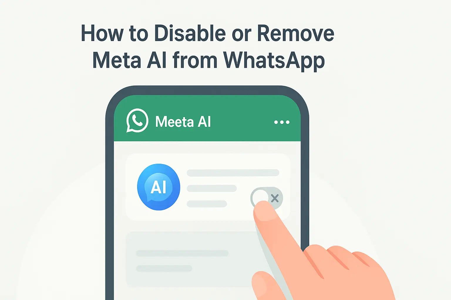 How to Disable or Remove Meta AI from WhatsApp Easily?