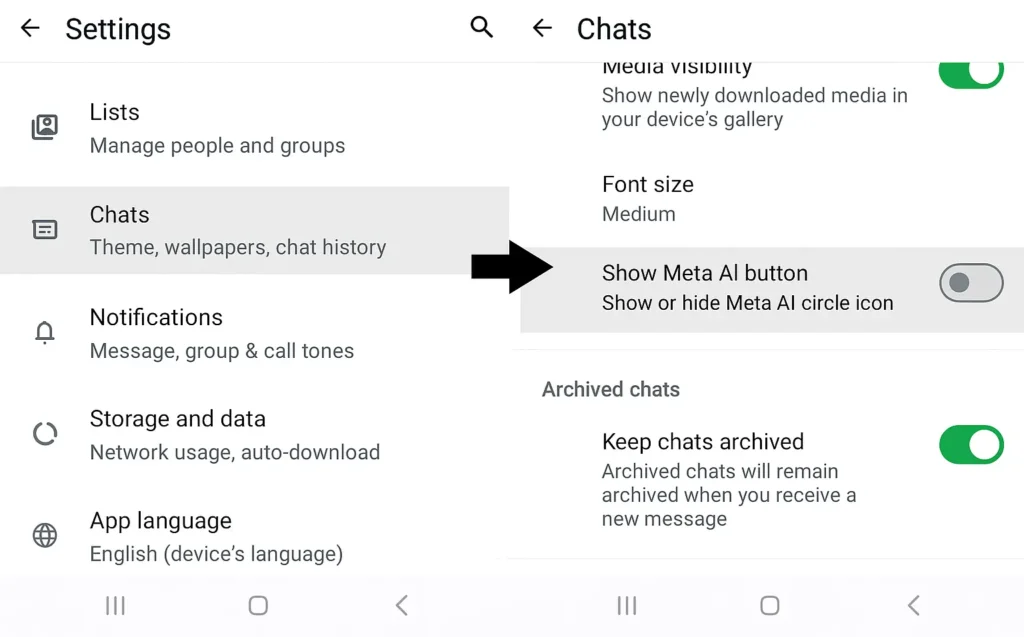Step-by-Step Guide to Disable Meta AI in WhatsApp Chats
