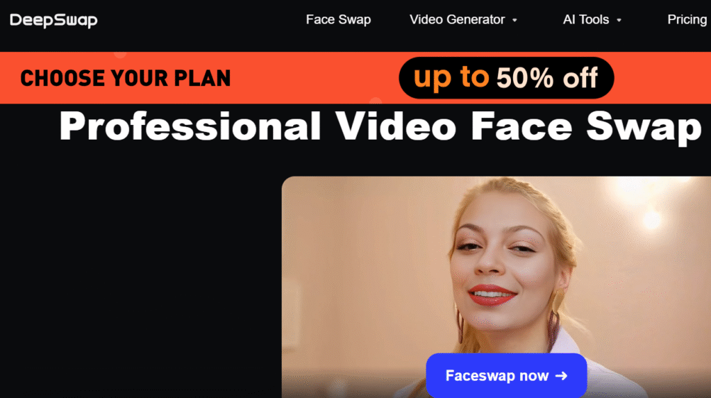 Deepswap ai Professional Video Face Swap Tool Online