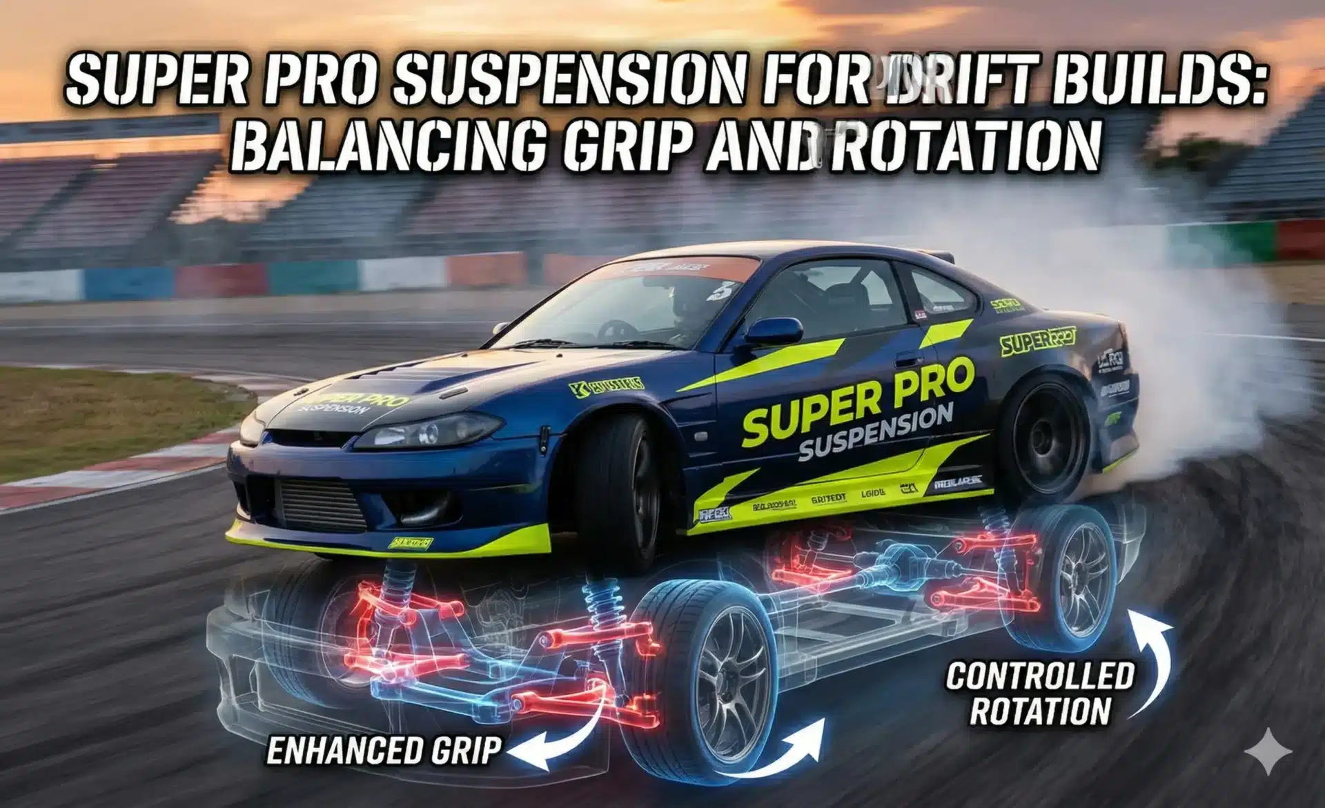 Super Pro Suspension for Drift Builds: Balancing Grip and Rotation