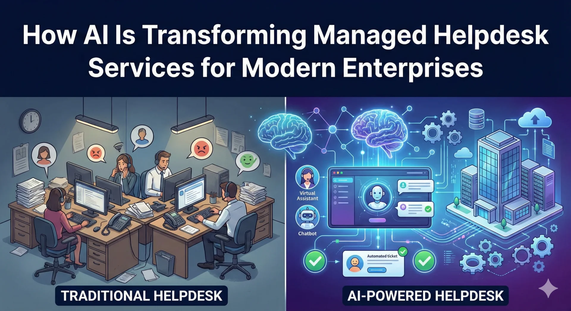 How AI Is Transforming Managed Helpdesk Services for Modern Enterprises