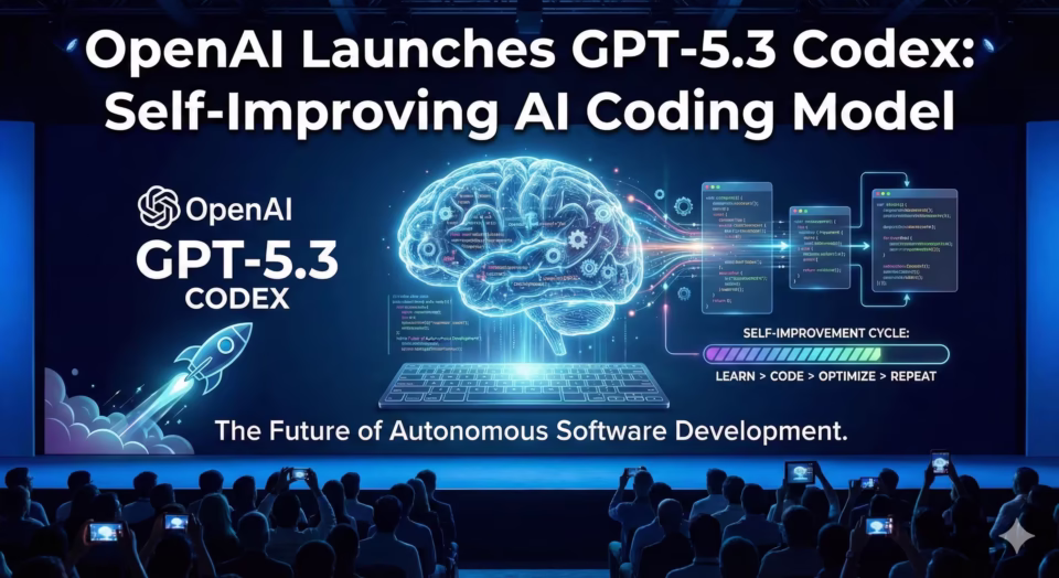 OpenAI Launches GPT-5.3 Codex Self-Improving AI Coding Model