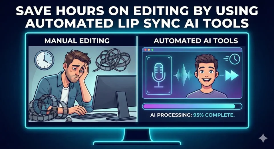 Save Hours On Editing By Using Automated Lip Sync AI Tools