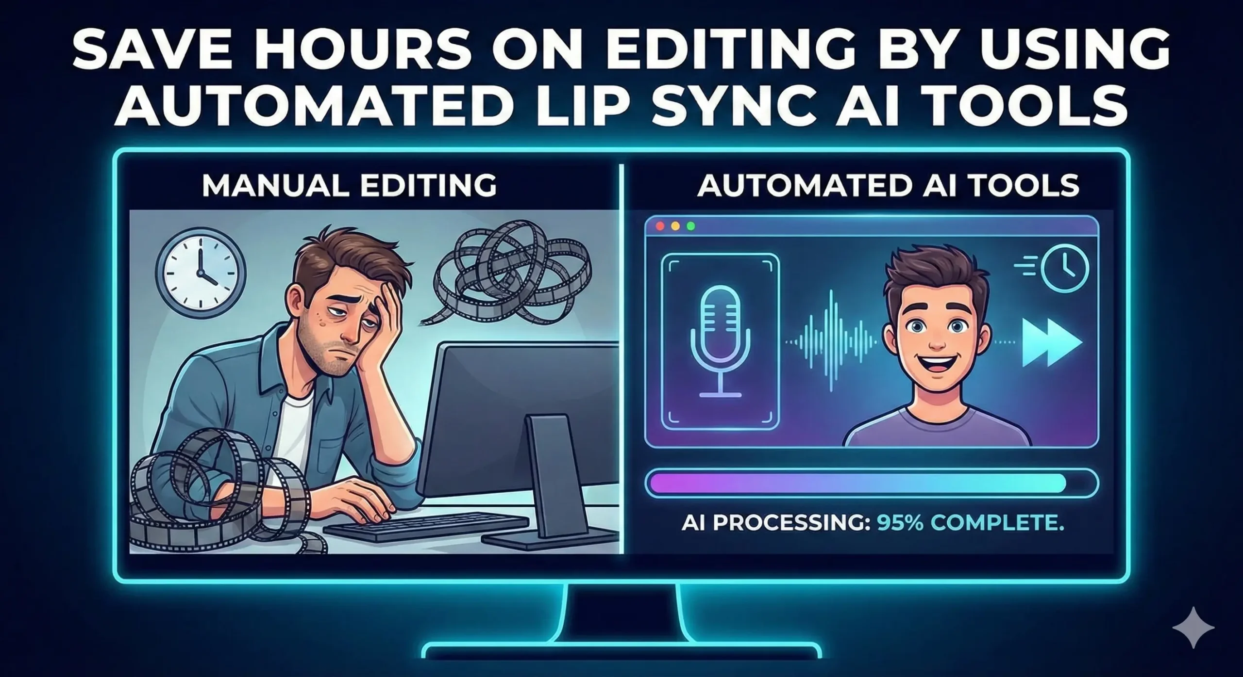 Save Hours On Editing By Using Automated Lip Sync AI Tools