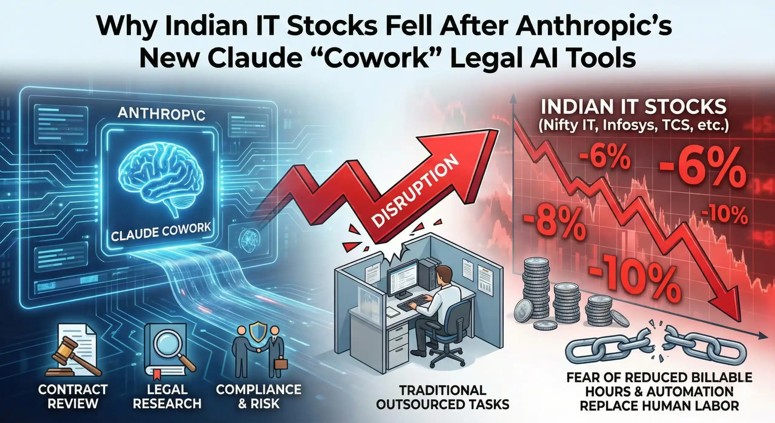 Why Indian IT Stocks Fell After Anthropic’s New Claude “Cowork” Legal AI Tools?