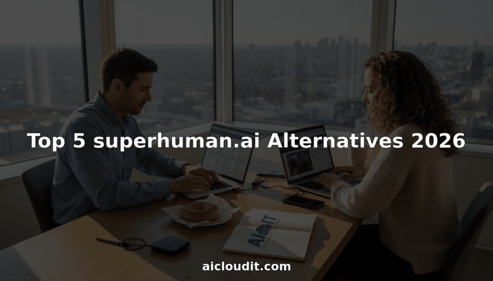 Professionals comparing AI tools in city office