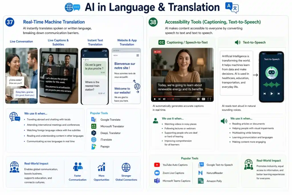 AI in Language & Translation examples