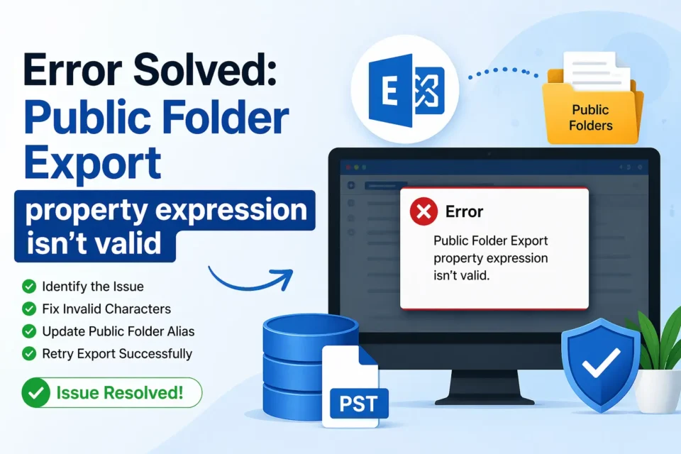 Error Solved: Public Folder Export property expression isn’t valid