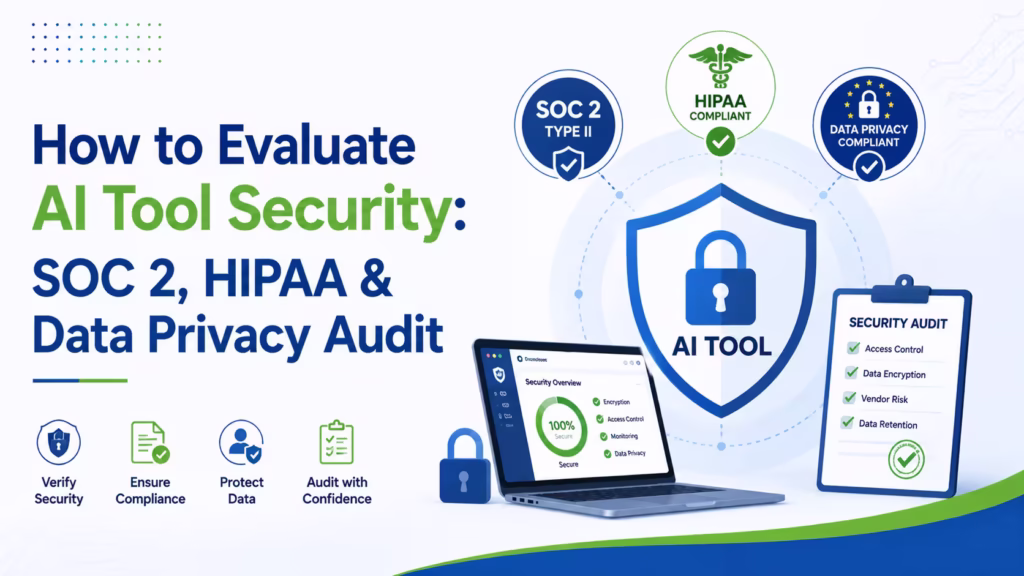 How to Evaluate AI Tool Security: SOC 2, HIPAA & Data Privacy Audit?