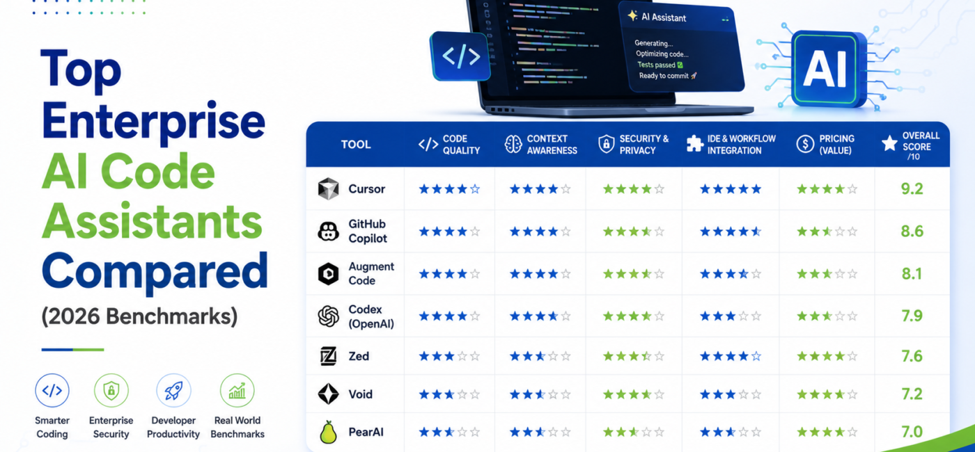 Top 7 Enterprise AI Code Assistants Compared (2026 Benchmarks)